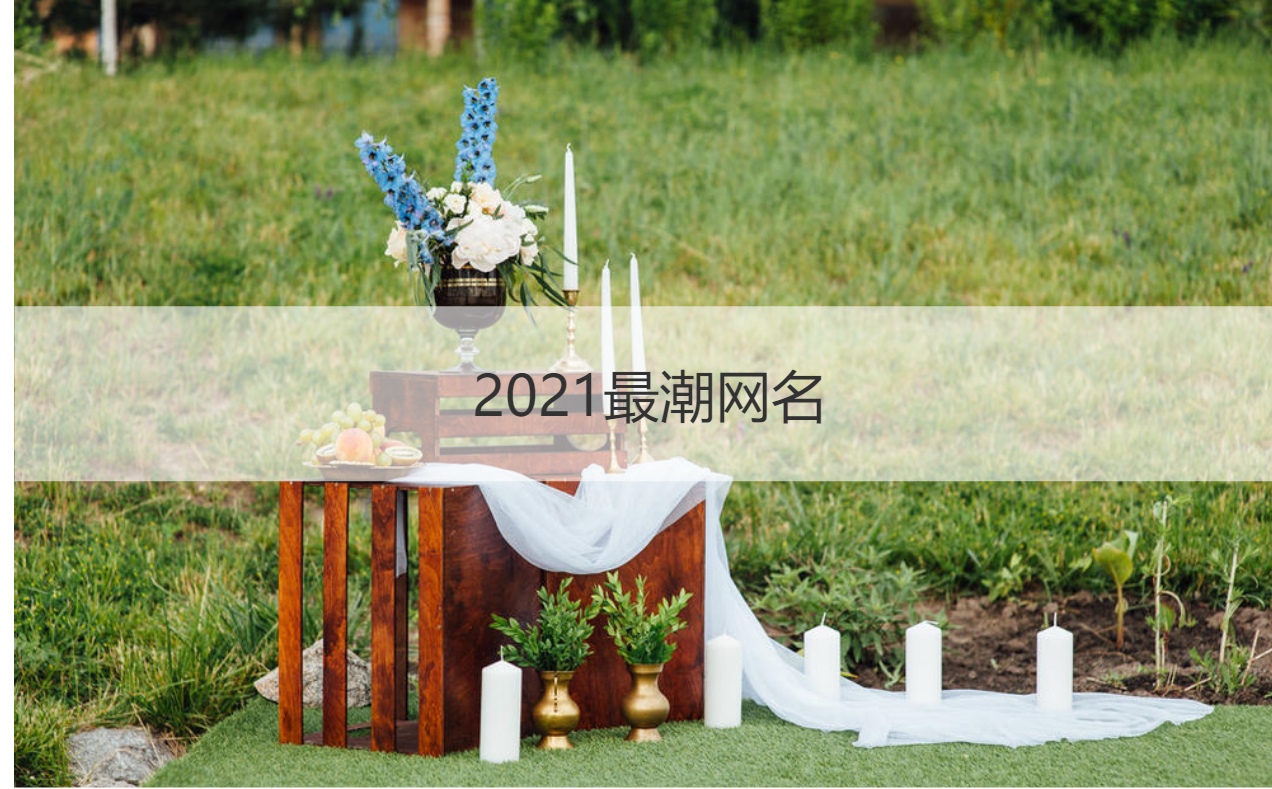 2021最潮网名 2021最好听微信昵称