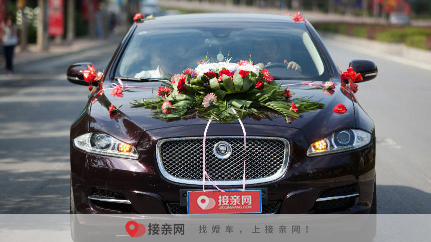 婚绣花车装饰车头花多少钱