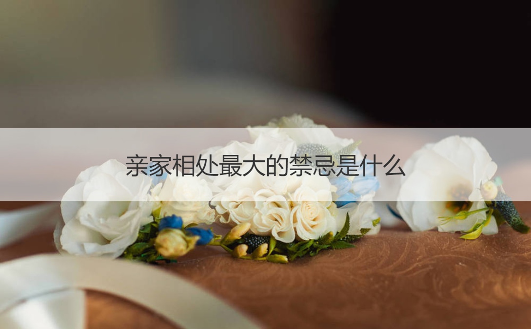 亲家相处最大的忌讳是什么