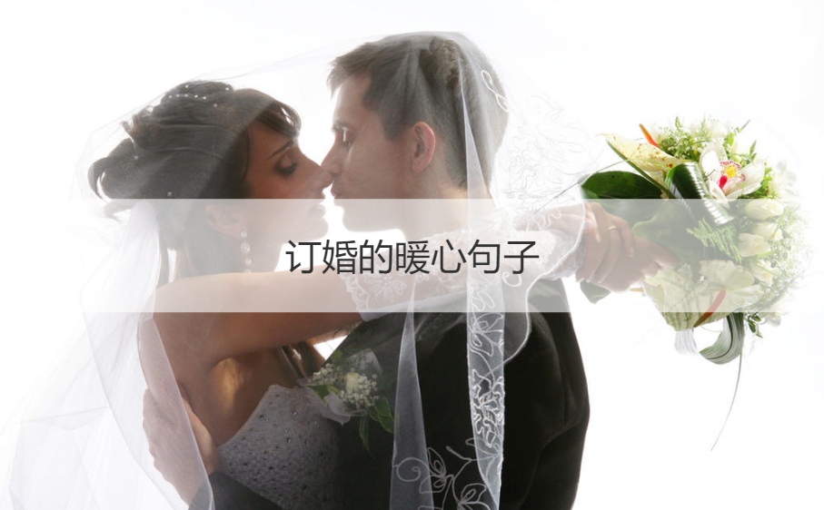 订婚的暖心句子  订婚贺词四个字