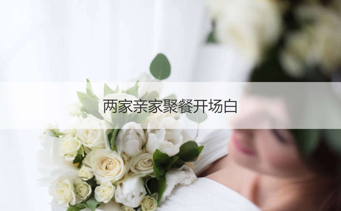两家亲家聚餐开场白 去亲家带四样礼物