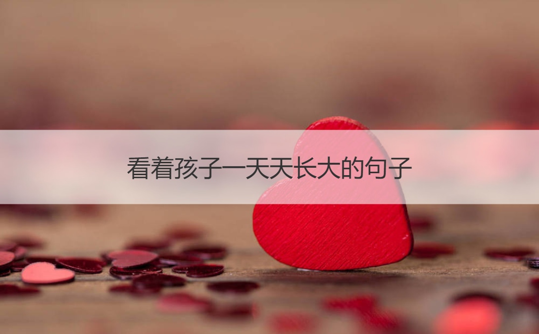 二,看着孩子们一天天长大的感慨