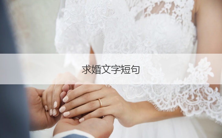 求婚文字短句 表达求婚的句子