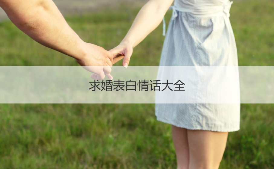 求婚告白情话大全  求婚的话如何说