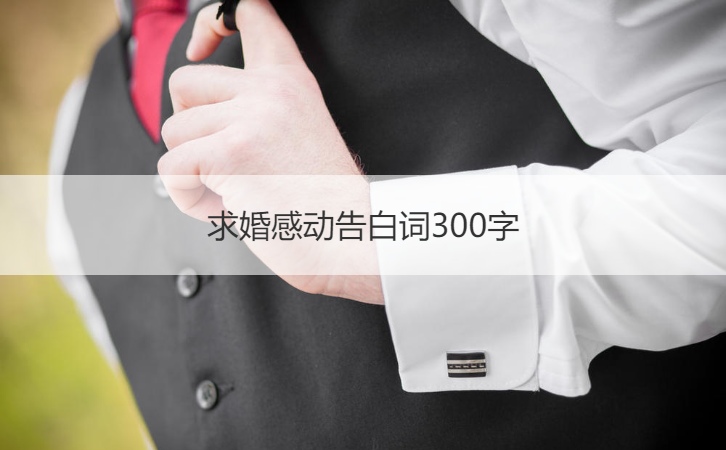 求婚感动表白词300字  求婚句子感动