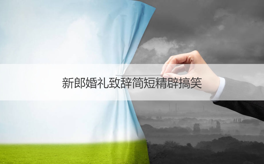 新郎结婚典礼致词简短精辟搞笑