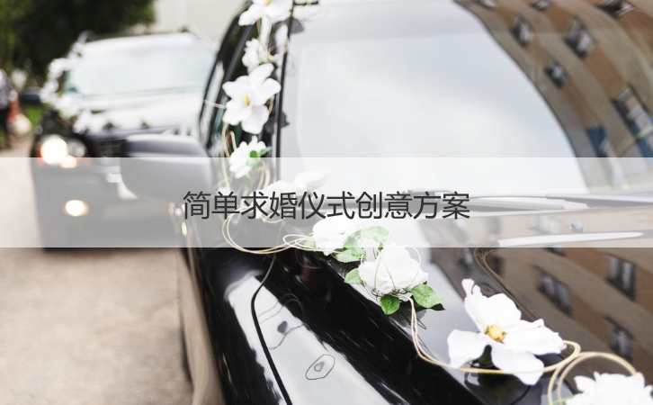 简单求婚仪式创意策略