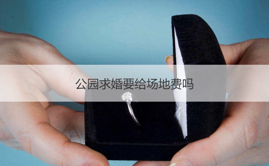 公园求婚要给场地费吗