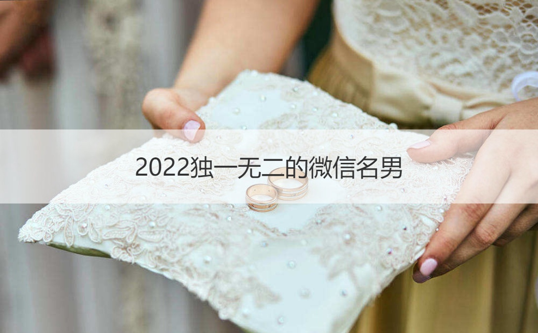 2022独一无二的微信名男