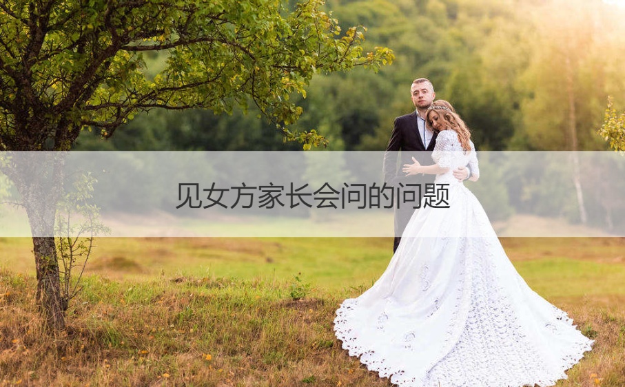 见女方父母会问的问题