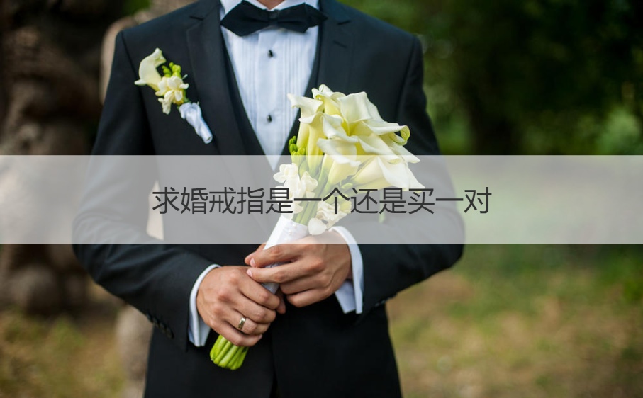 求婚戒指是一个还是买一对  求婚策划一般多少钱一场