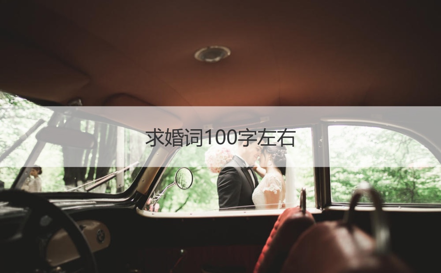 求婚词100字左右   求婚词简短