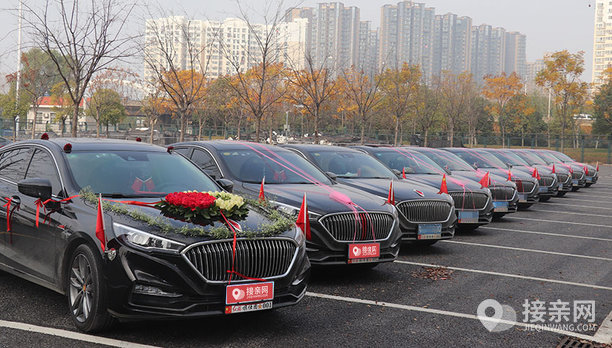 红旗h7 19辆红旗h5婚车队