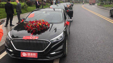 重慶紅旗婚慶車隊價目表_租11輛紅旗婚車多少錢【接親網】