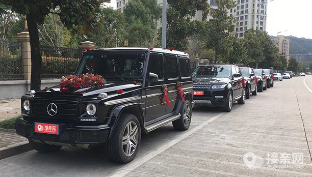 【台州奔驰g级 路虎揽胜运动版婚庆车队租赁价格8200元】台州婚礼车队