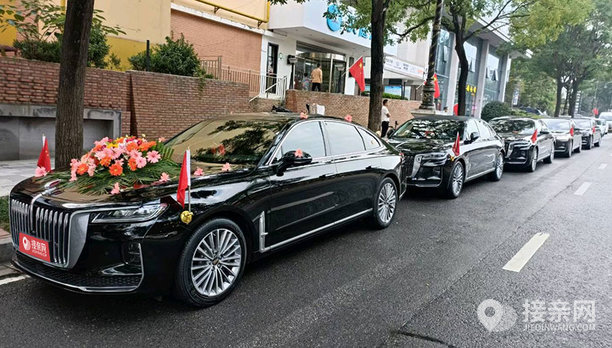 红旗h9 5辆红旗h9婚车队
