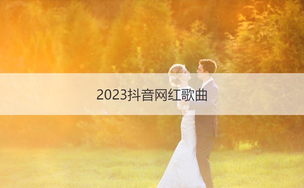 2023抖音网红歌曲 2023抖音最火歌曲前十名