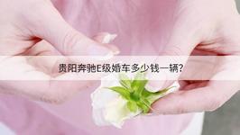 贵阳奔驰E级婚车多少钱一辆？